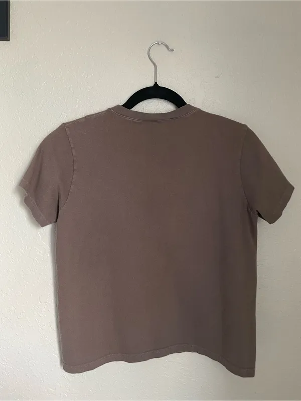 Brandy Melville John Galt New York Graphic T Shirt Tee One Size Brown - Image 6