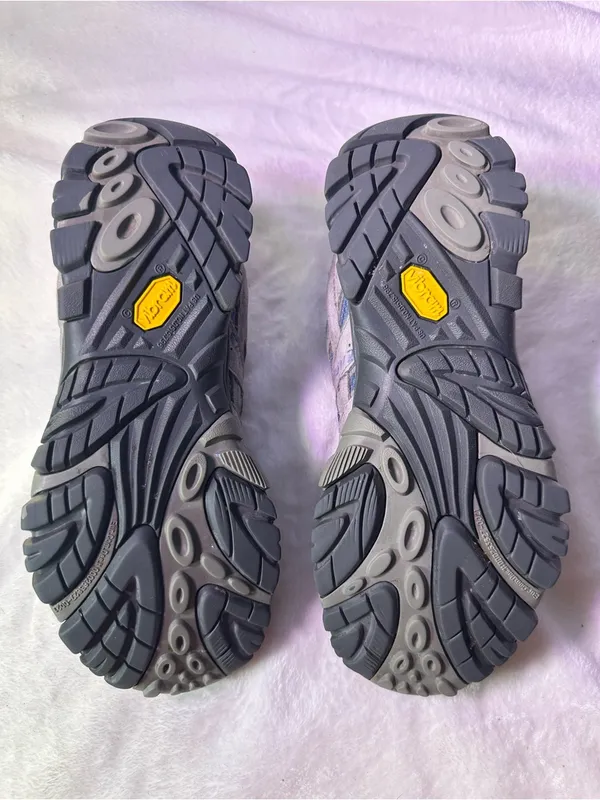 Merrell Gray and Blue Trail Hiking Sneakers - Image 9
