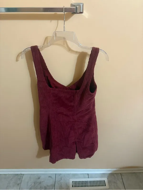 House of Harlow 1960 x Revolve Addie Burgundy Corduroy Mini Dress - Image 7