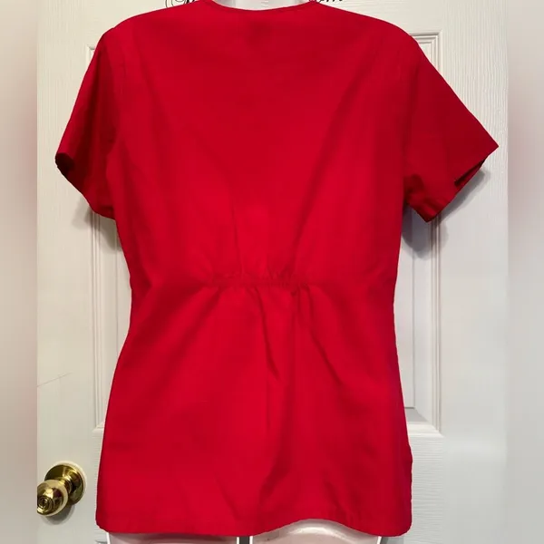 SB Scrubs Scrub Top Sz XS Classic Red X Small - Image 2