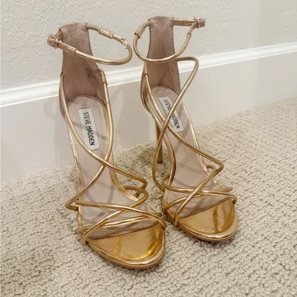 STEVE MADDEN Satire Heels in Rose Gold size 8‎ - Image 10