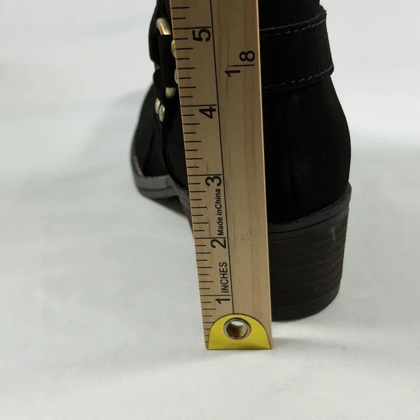 White Mountain Size-8M Women's Ankle Boot Black Geniune‎ Leather - Image 10