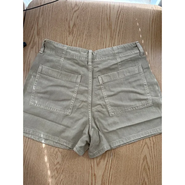 New Women’s Universal Thread Pleated Shorts High Rise Cotton Lyocell Size 8 - Image 4