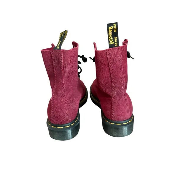 Dr Martens 1460 Pascal Combat Boots Red Cherry Glitter Womens Size 7 - Image 5