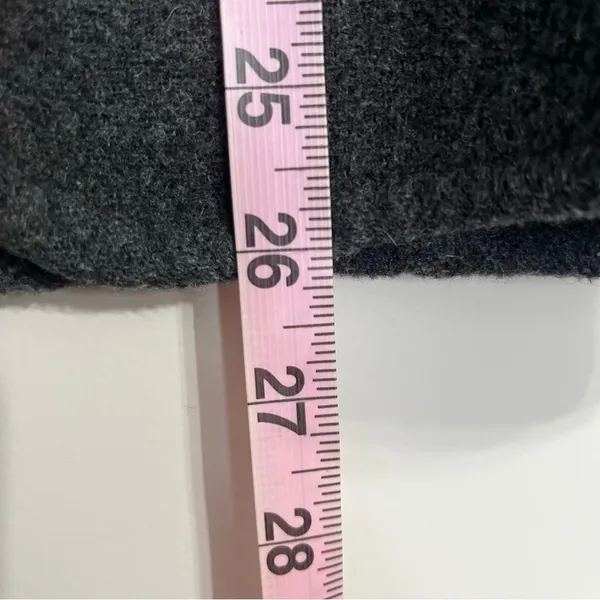 Women's Vintage Field‎ Manor Wool Blend Open Front Jacket Coat Size 6 Gray - Image 6