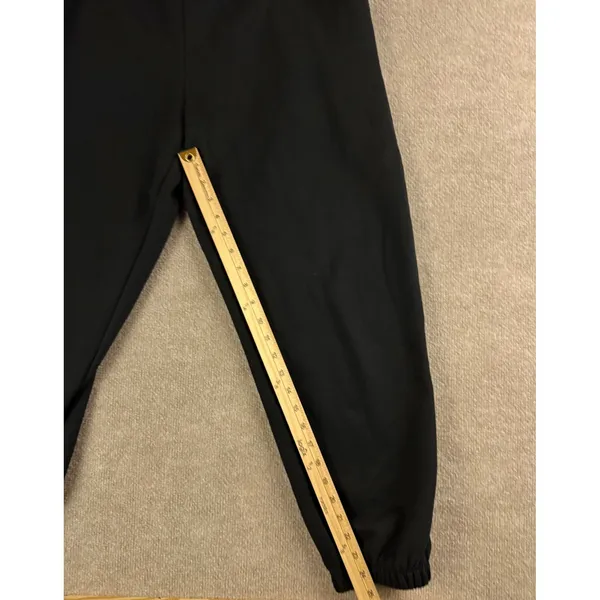 Anrabess Womens Black Fleece Lined Jogger Sweatpants Elastic Waist Size L - Image 6