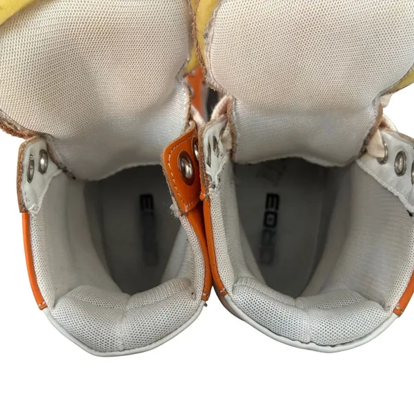 EUC Cristian Zerotre Calipso 300 Flame High Top Platform Sneakers Sz 39 Orange - Image 6