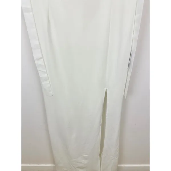 Lulus Splendid Love White Bustier Tie-Strap Mermaid Maxi Dress Wedding Large NWT - Image 14