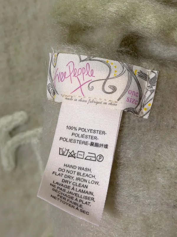 Free People Winter Chill Blanket Scarf in Matcha - Image 4