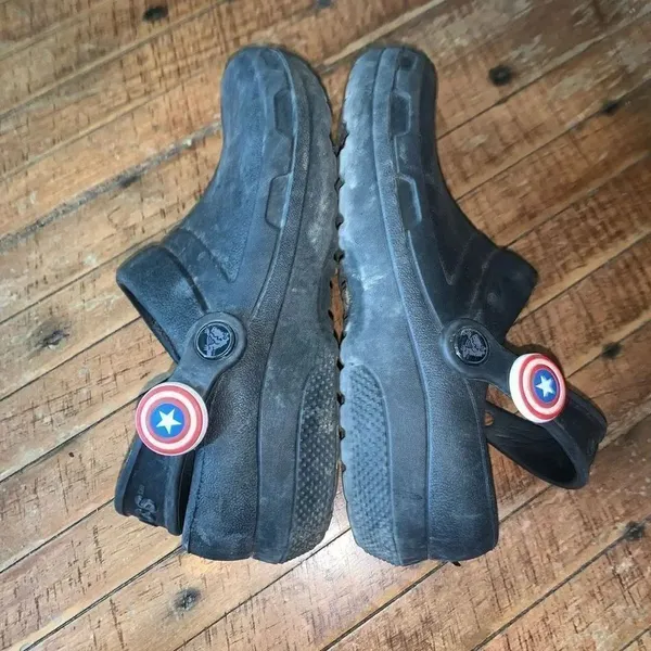 Crocs black Captain America arch support ortho rubber shoes - Image 5