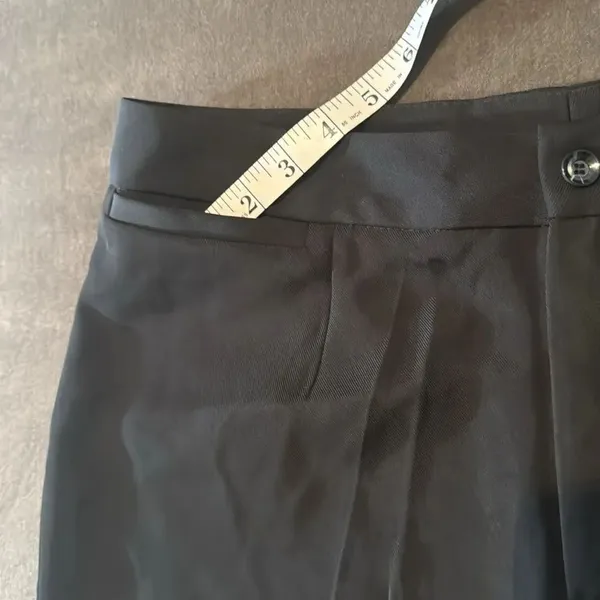 Women’s Black 2 Piece Pant Suit One Button Formal Office Wedding Size L NWT - Image 16
