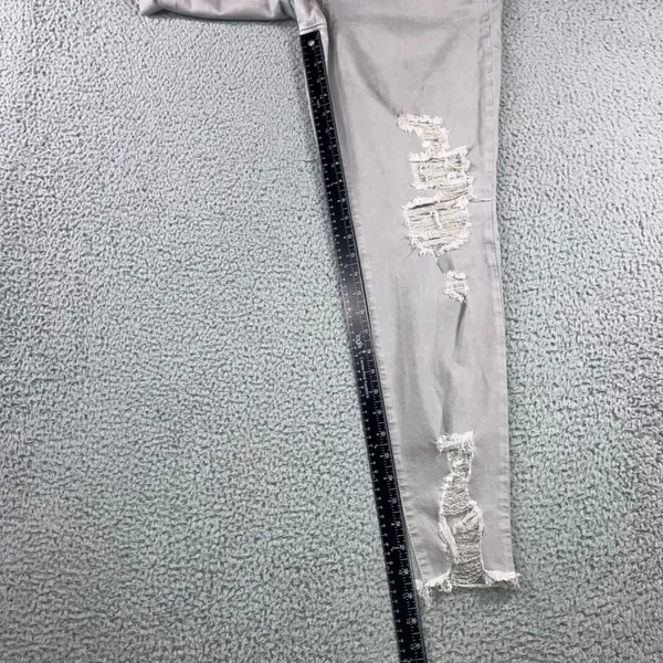 American Eagle Super‎ Stretch X Jeans Women 16 Long High Rise Distressed - Image 5