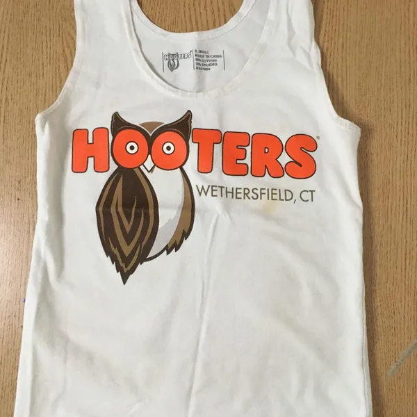 B62 Hooters Girl Worn Vintage Uniform Tank from Wethersfield Connecticut Size Xs - Image 2