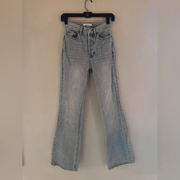PacSun Size 24 Light Indigo High Waisted Bootcut Jeans - Image 3