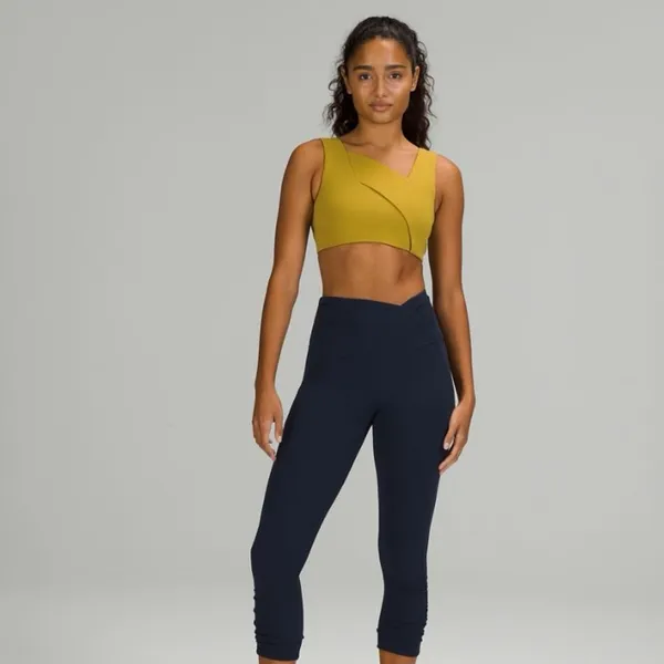 Lululemon Nulu Cross-Front Yoga Bra : Light Support, B/C Cup - Auric Gold - Image 3