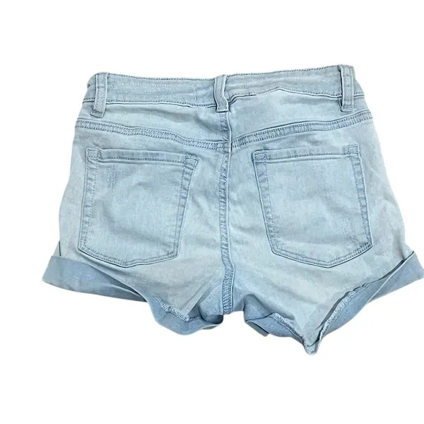 Pacsun Girl's High Waisted Denim Shortie Shorts Blue Size 23 - Image 8
