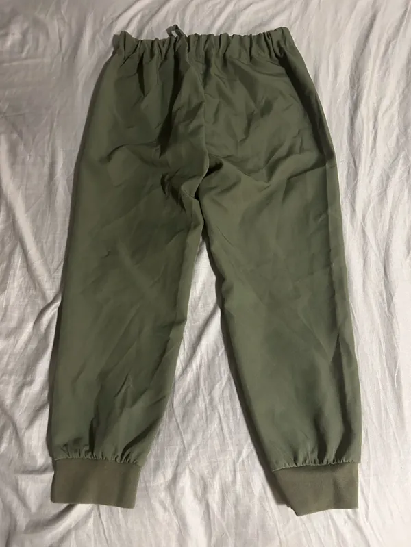 Prologue Olive Drawstring Jogger Pants Size S - Image 4