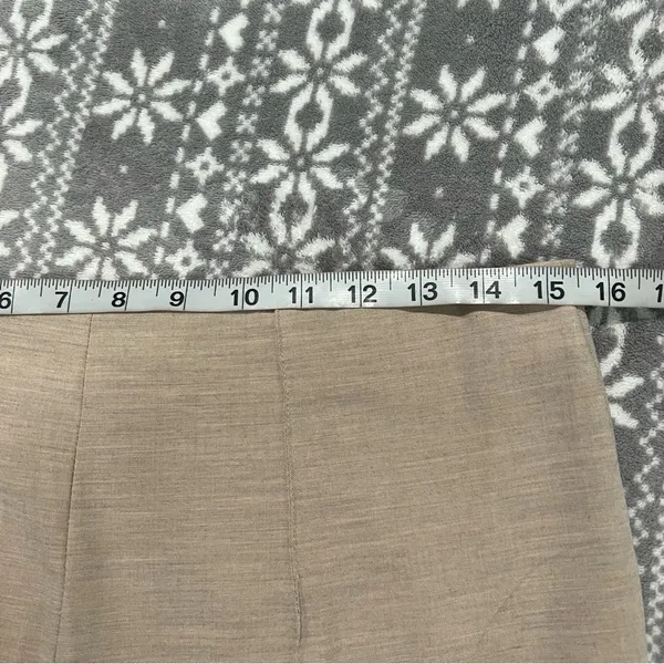 NEW Lattelier High‎ Waist Flare Leg Pants Side Ankle Slit Center Seam XL Career - Image 13