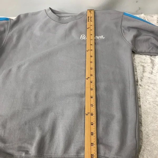 Buc-ee’s Striped crew neck sweater Sweatshirt Size small - Image 4