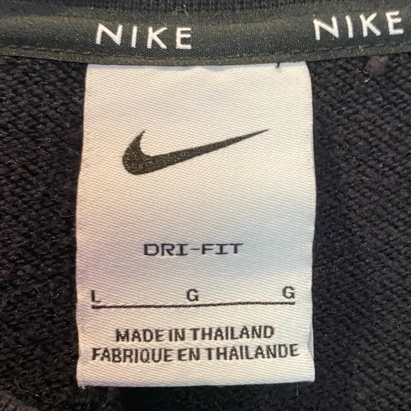 Nike Crewneck Sweatshirt Black/White Large - Image 3