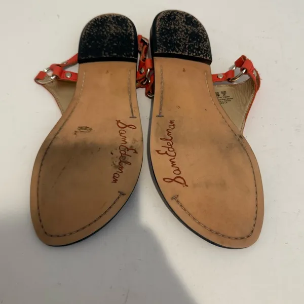 Sam Edelman Greta Orange Thong Slingback Sandals Size 8 - Image 8