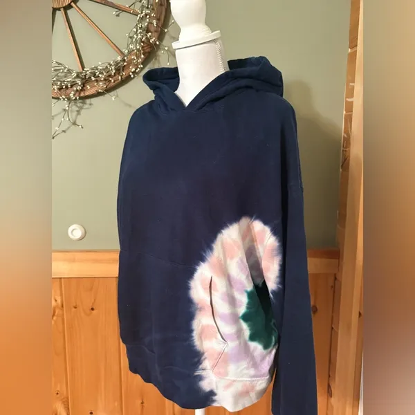 Wildfox large tiedye hooded kangaroo pocket sweatshirt - Image 2