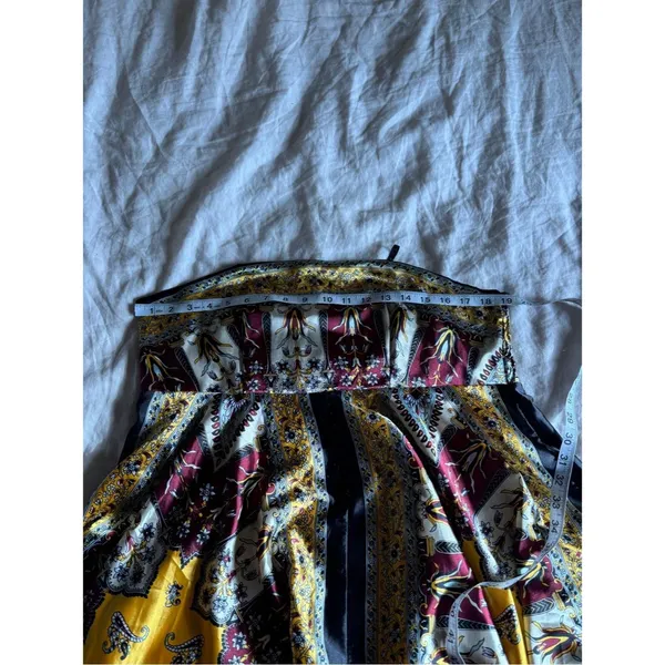 Y2K Vintage Neelam Satin Hankerchief Style Boho Dress Size Large - Image 7