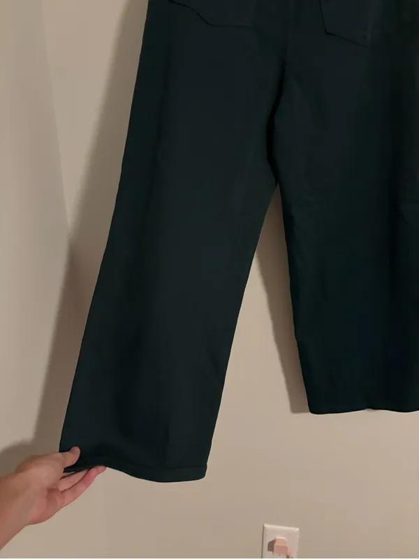 Judy Blue Dark Green Wide Leg Crop Jeans size 27 - Image 6