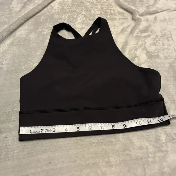 Lululemon Key To Balance Yoga Tank Top Women’s Black High Neck Cross Size 8 - Image 3