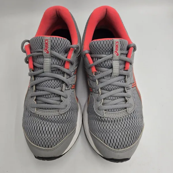 Asics Running Shoes Women 8 Wide Gel Contend 6 Gray Low Top Gym Trainers Sneaker - Image 5