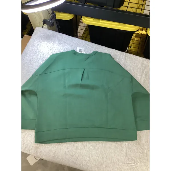 Members Mark Luxe Crew Sweatshirt Green Sandwashed Relaxed Fit‎ XXXL NWT - Image 3