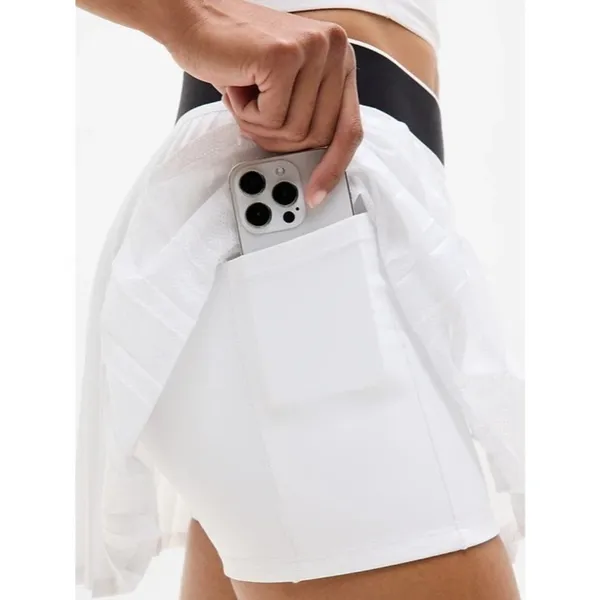 Athleta L Power Serve 13 1/2 Skort Bright White Large - Image 4