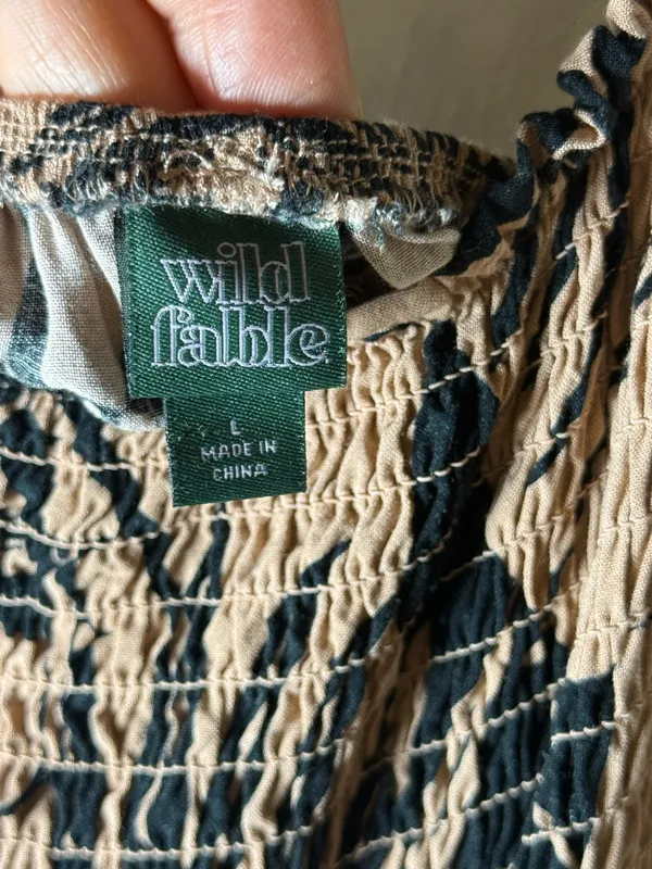 Wild Fable Dress Tropical Print - Image 4