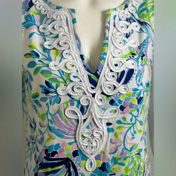 LILLY PULITZER Harper Shift Resort White Shell Beach Dress Rt. $148 - Image 8