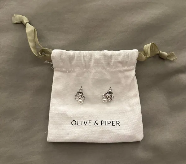 Olive And Piper Mini Bordeaux Studs - Image 4