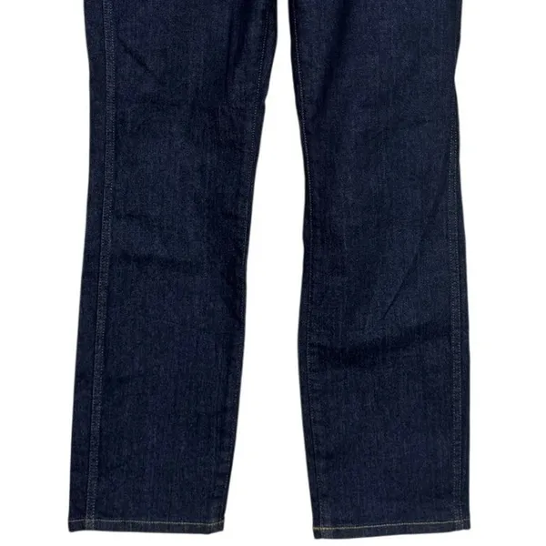 J. Crew 9" Vintage Slim Straight Ankle Cropped Stretch Jean 28 Indigo Dark Blue - Image 4