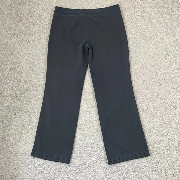 VTG Nike Wide Leg Sweatpants Women XL? Black Lounge Y2K Sportswear Stretch - Image 5