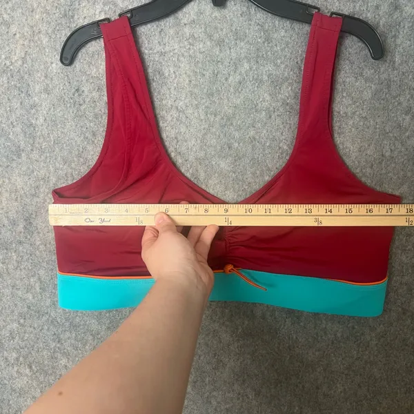 Fabletics‎ Women's XL Red Teal Fiona Low impact Sports Bra - Image 4