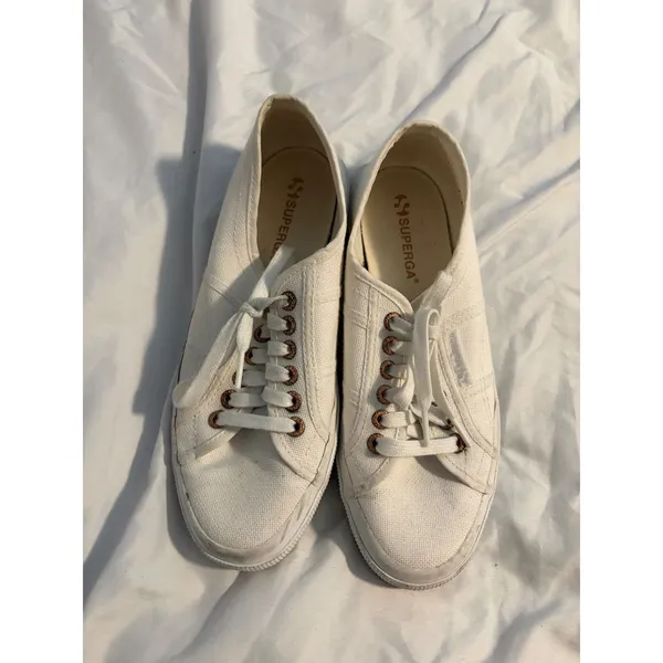 Superga 2750 Cotu Classic Sneakers White Canvas‎ EU 39 - Image 2