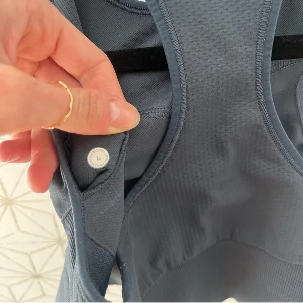Lululemon Ebb to Train Bra *Medium Support, C/D Cup
Iron Blue - Image 9