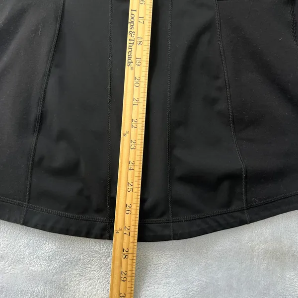 Lululemon Athletica Stay on‎ Course Black Zip Up Jacket Long Sleeves Thumbholes - Image 9