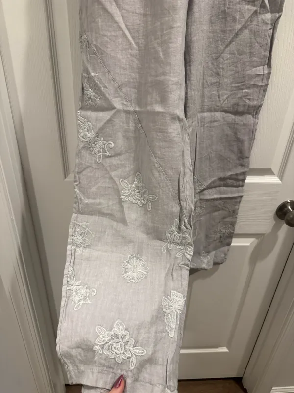 Linen pants Gray - Image 3