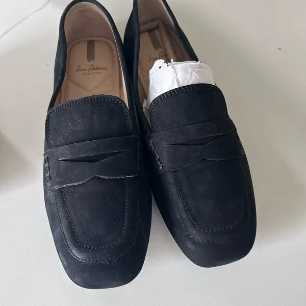 Sam Edelman Black Suede Penny Loafers - Image 3