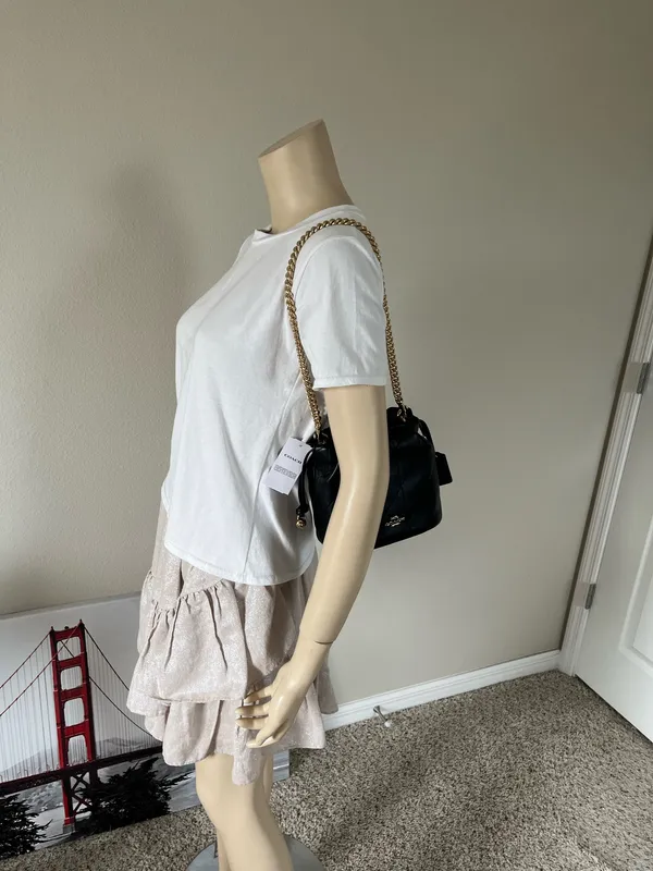 Coach Faye Mini Drawstring Bag With Quilting - Image 7