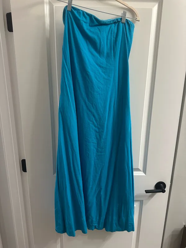 1 State Blue linen maxi dress - Image 3