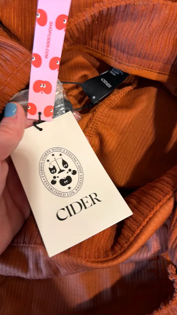 Cider Overalls Corduroy Orange - Image 2