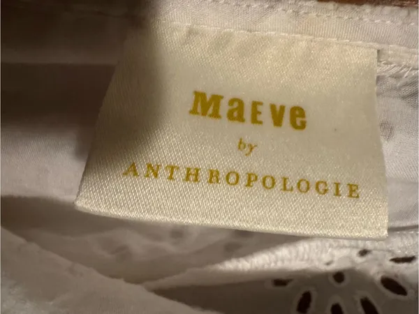 Maeve by Anthropologie White Eyelet Cotton Midi Dress - Image 7