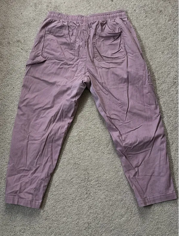 Old Navy Blush Pink, Elastic Waist, Utility Pants - Image 4