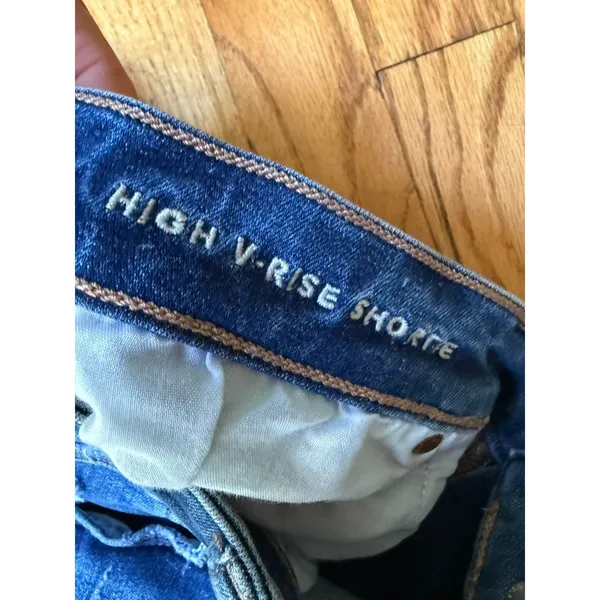 American Eagle Women Shorts 14 Blue Denim Next Level Stretch High Rise Shortie - Image 2