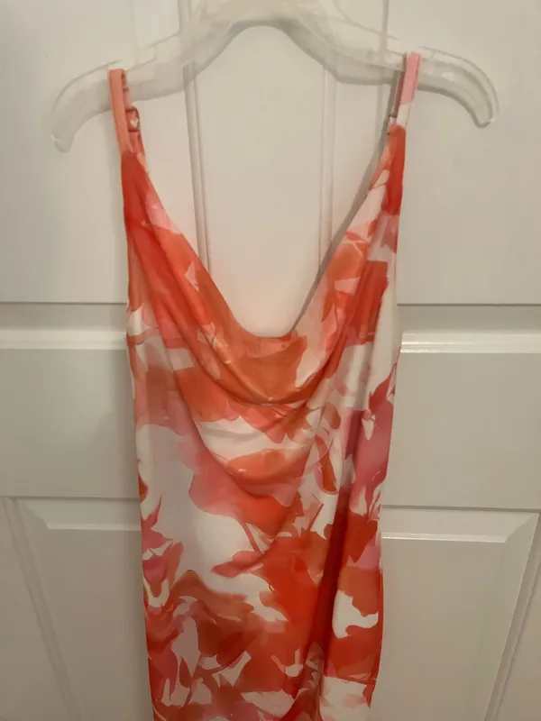 cowl neck floral maxi dress - Image 2